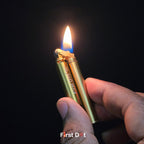 First Dot 360° Nunchaku Brass Trench Fuel Lighter