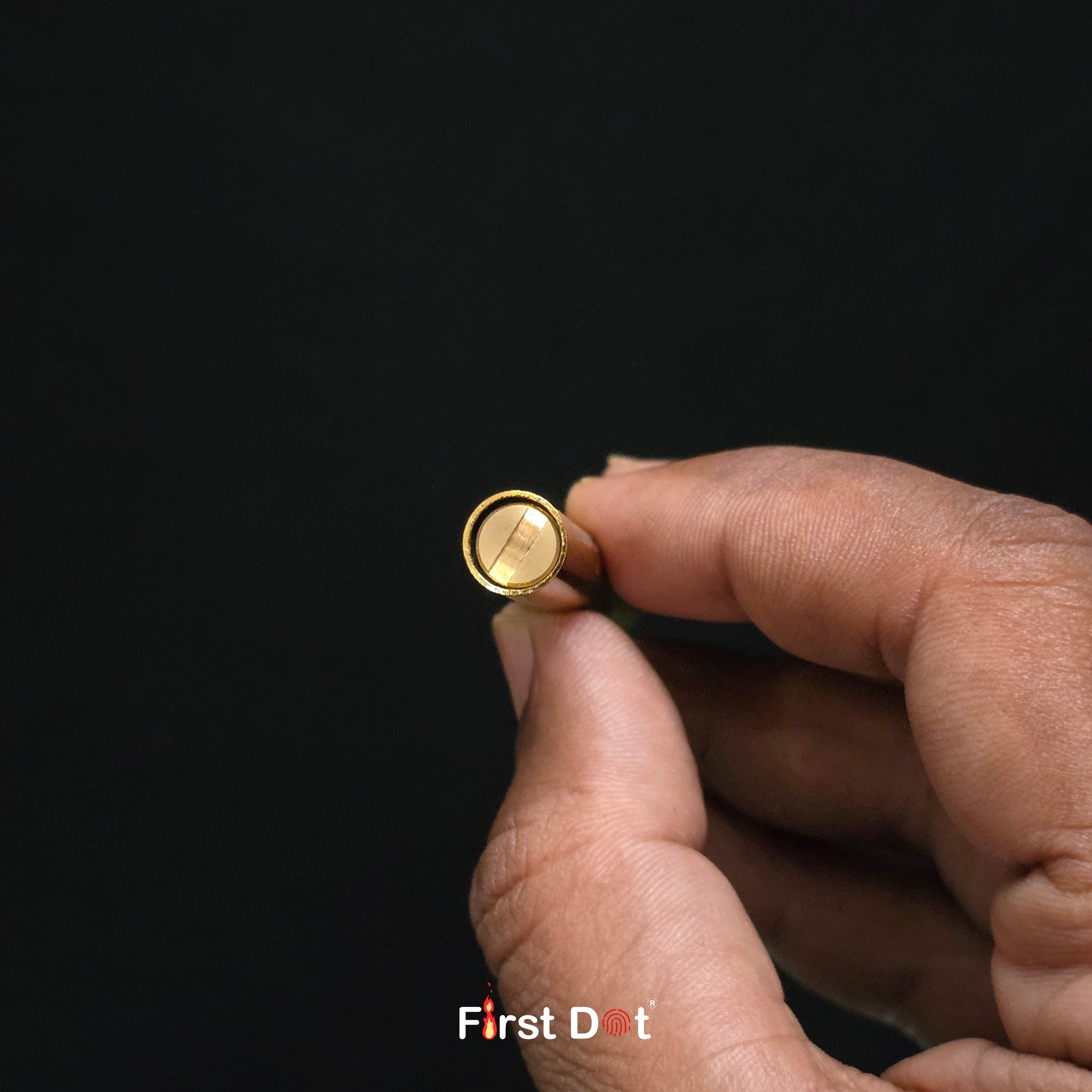 First Dot 360° Nunchaku Brass Trench Fuel Lighter