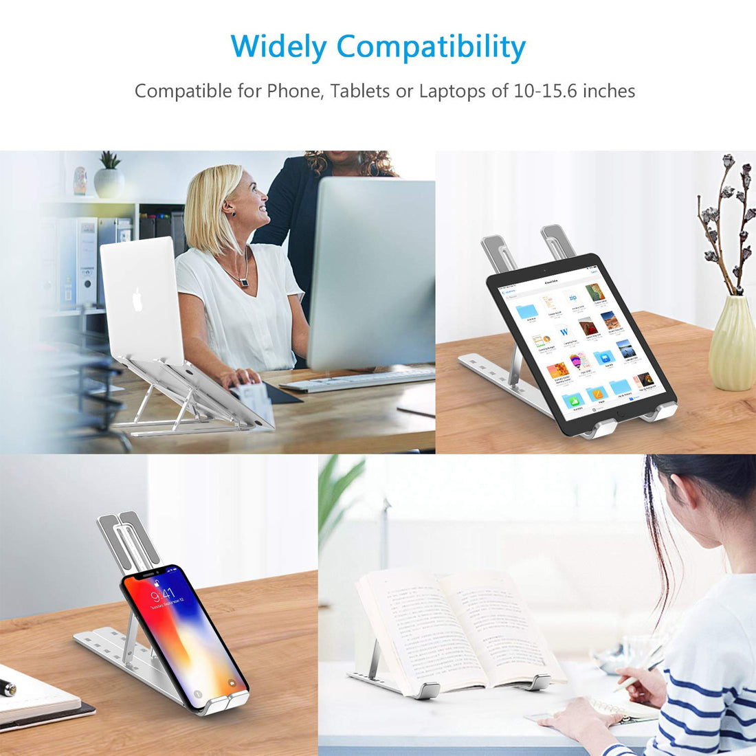 Ergonomic Aluminum Laptop Stand | Office Accessories | First Dot