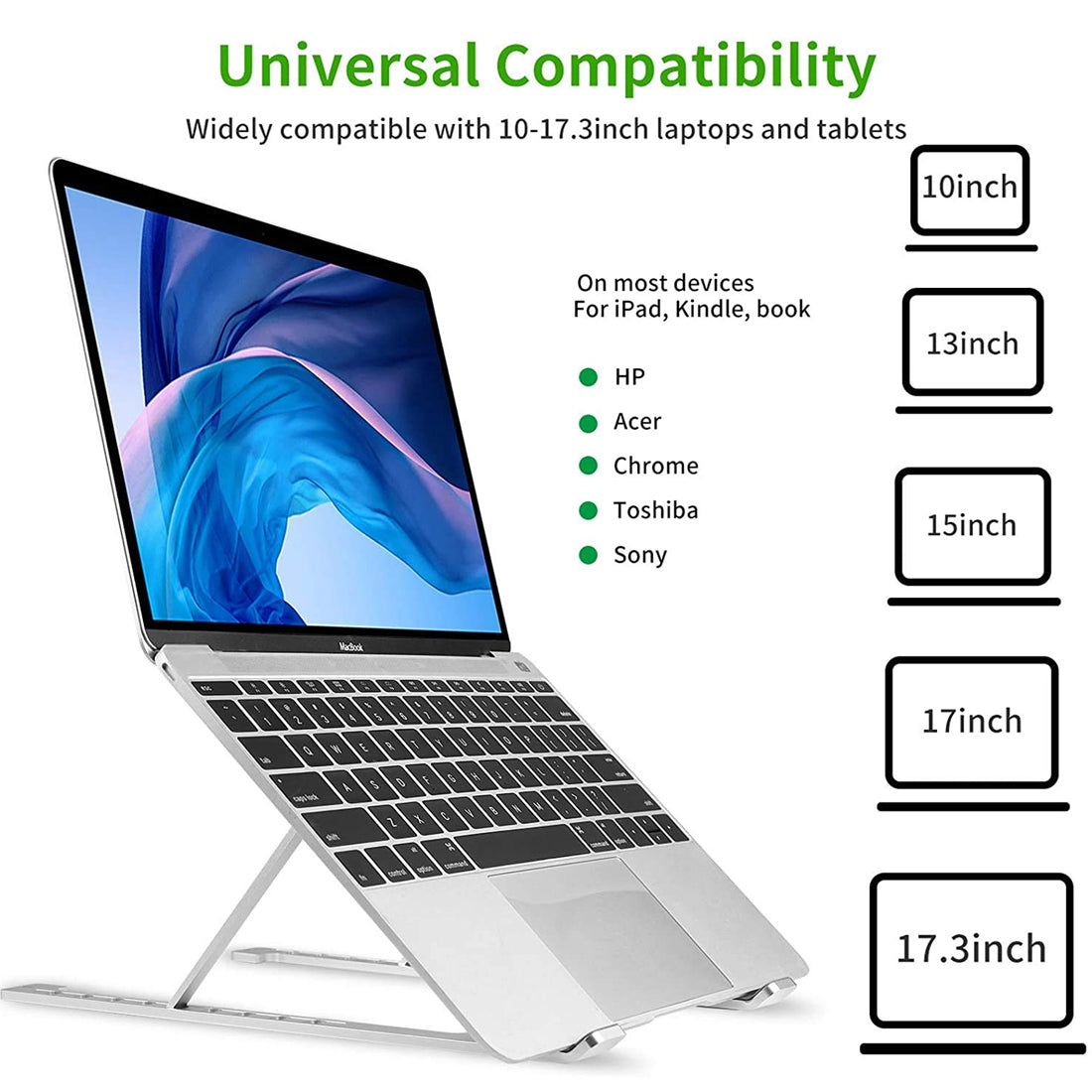 Ergonomic Aluminum Laptop Stand | Office Accessories | First Dot