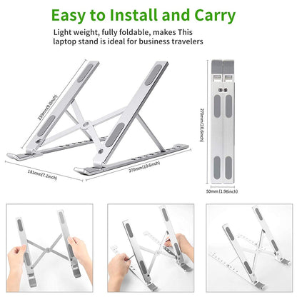 Ergonomic Aluminum Laptop Stand | Office Accessories | First Dot