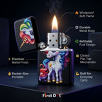 First Dot Anime Cute Rainbow Unicorn Windproof Cigarette Lighter