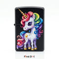 First Dot Anime Cute Rainbow Unicorn Windproof Cigarette Lighter