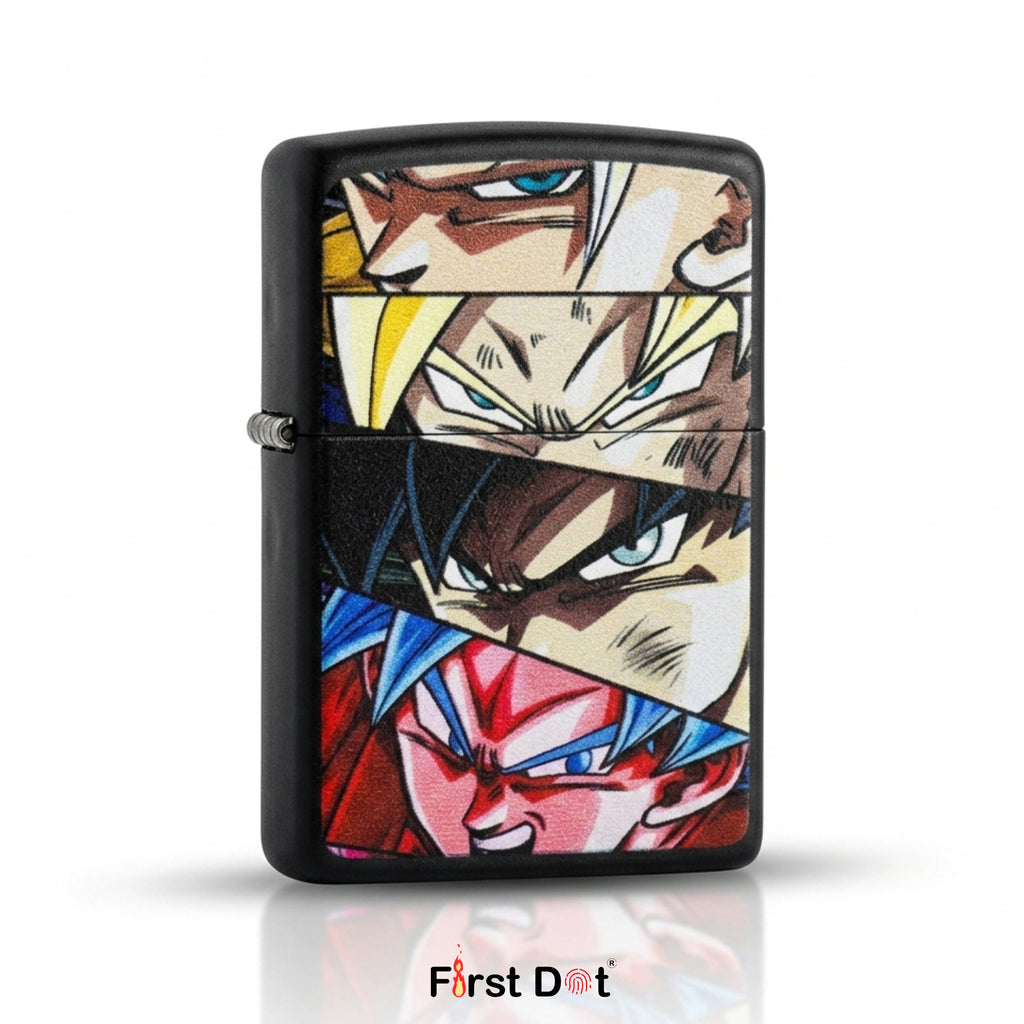 First Dot Anime Eyes Windproof Cigarette Lighter