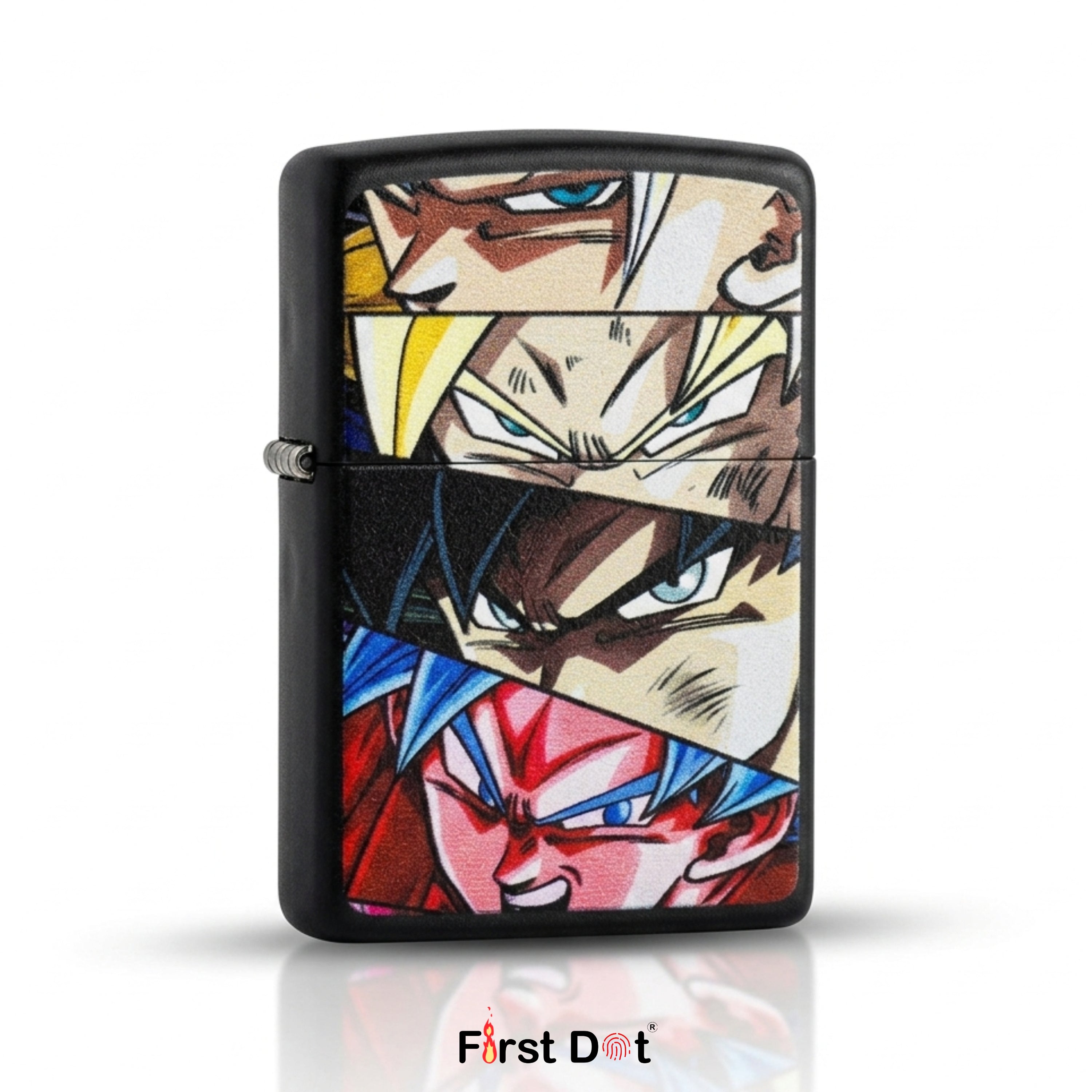 First Dot Anime Eyes Windproof Cigarette Lighter