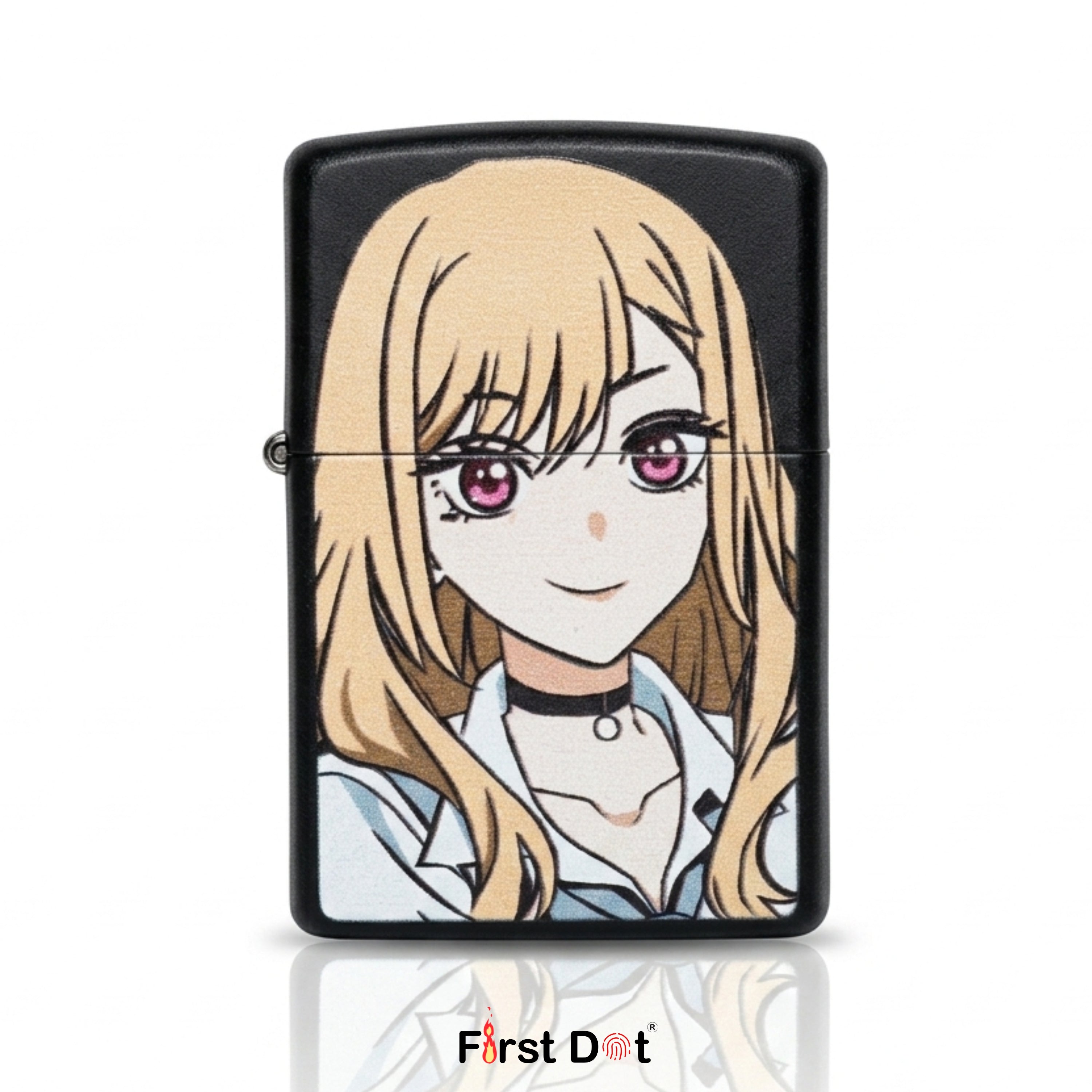 First Dot Anime Series Windproof Cigarette Lighter