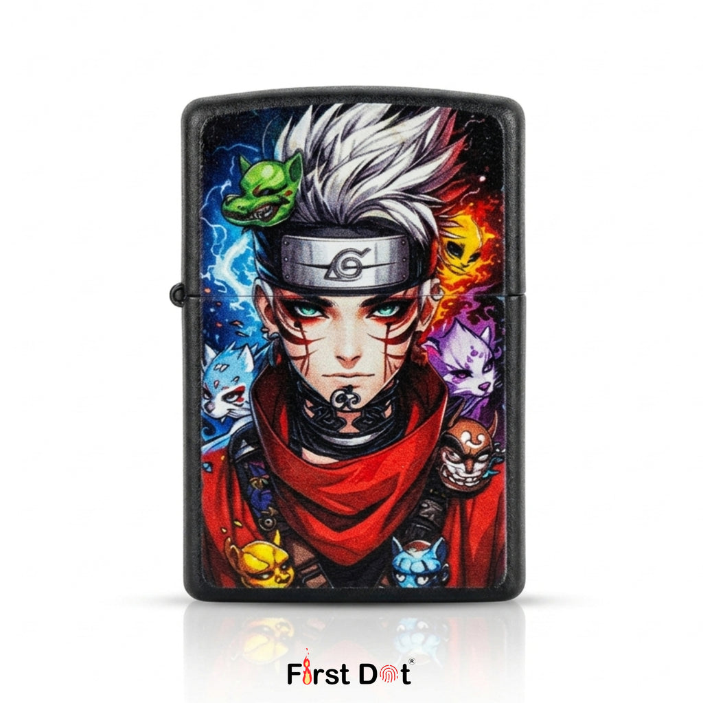First Dot Graphic Anime Windproof Cigarette Lighter