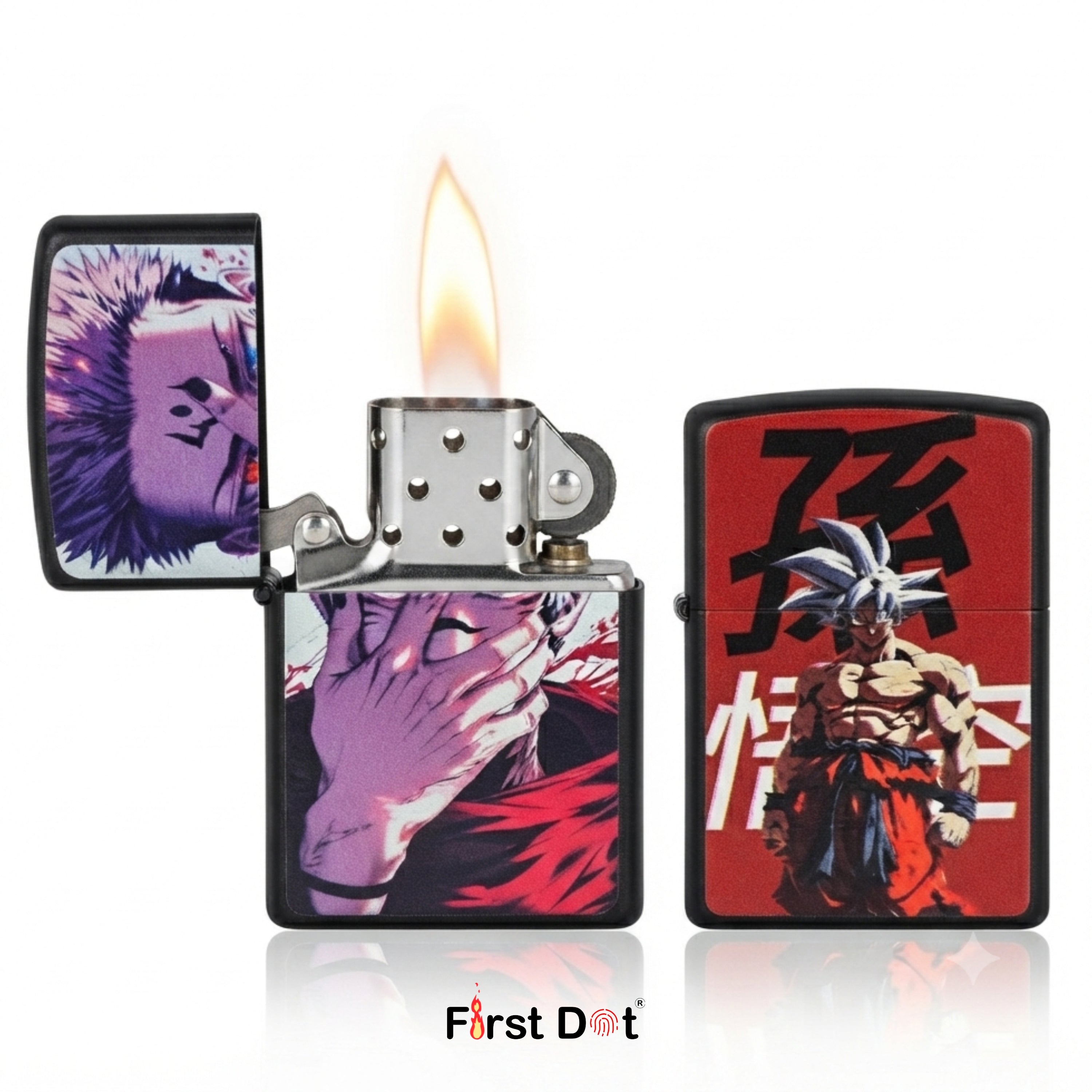 First Dot Anime Warrior Graphic Lighters Pack of 2