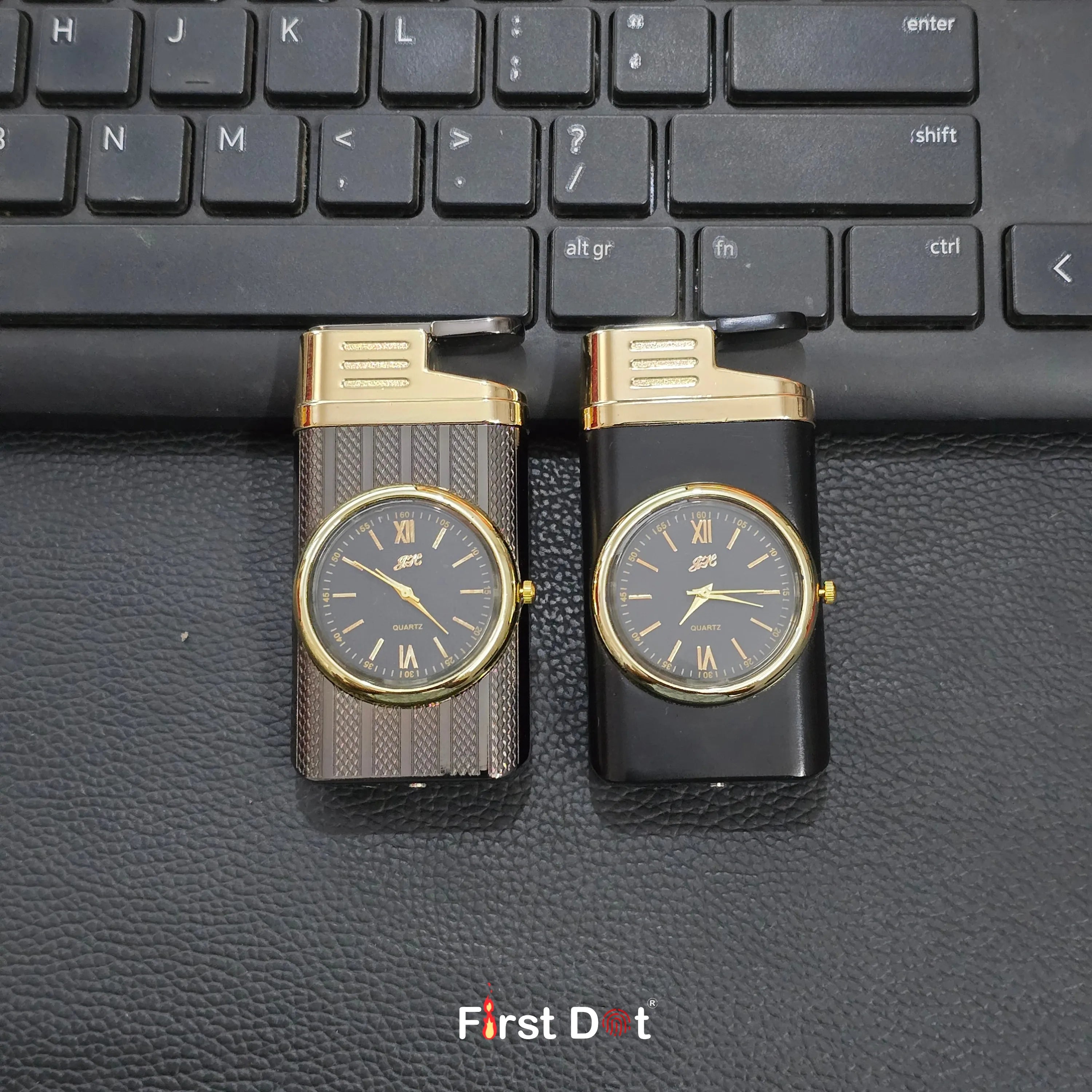 First Dot Apex Dial - Jet Flame Lighter with Inbuilt Watch