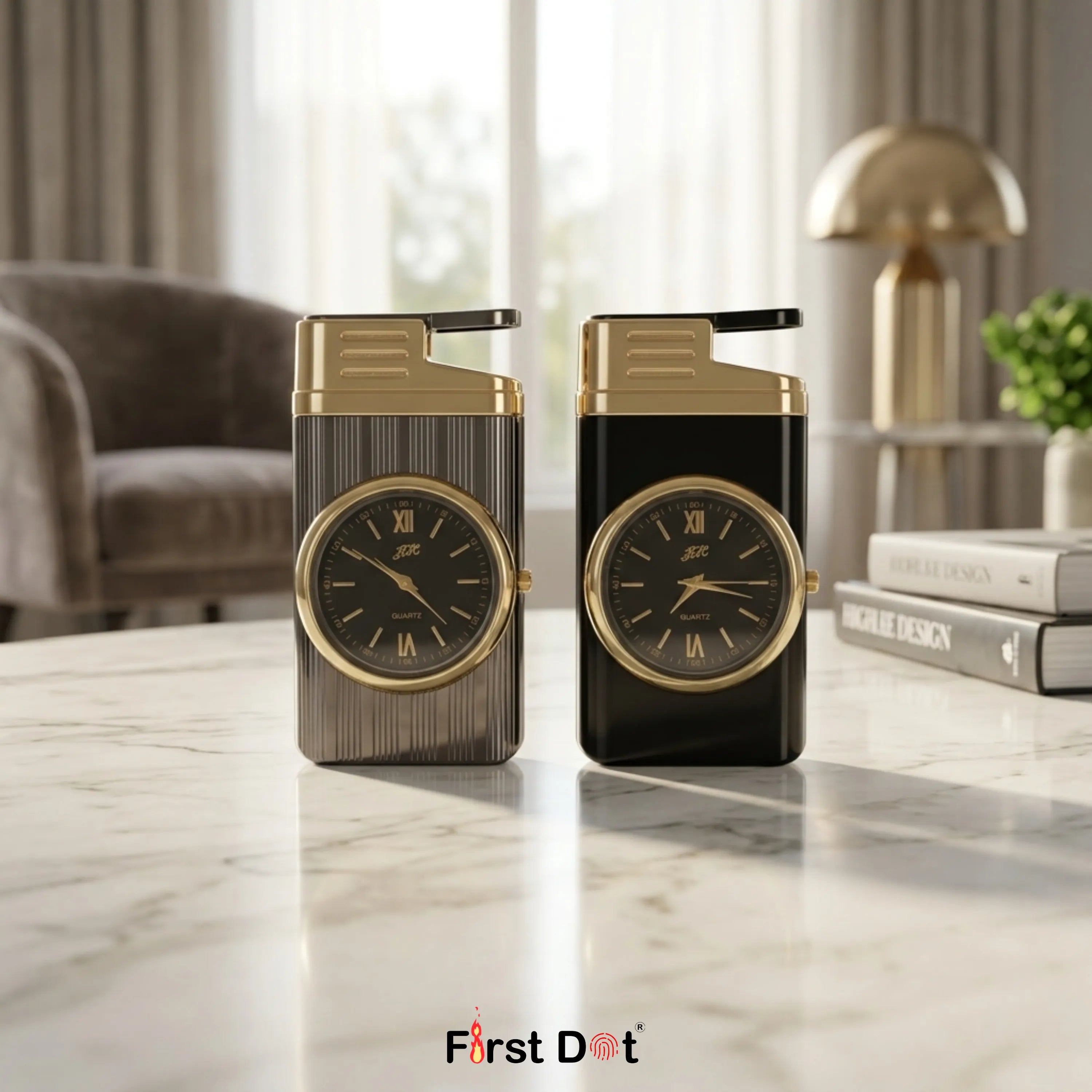 First Dot Apex Dial - Jet Flame Lighter with Inbuilt Watch