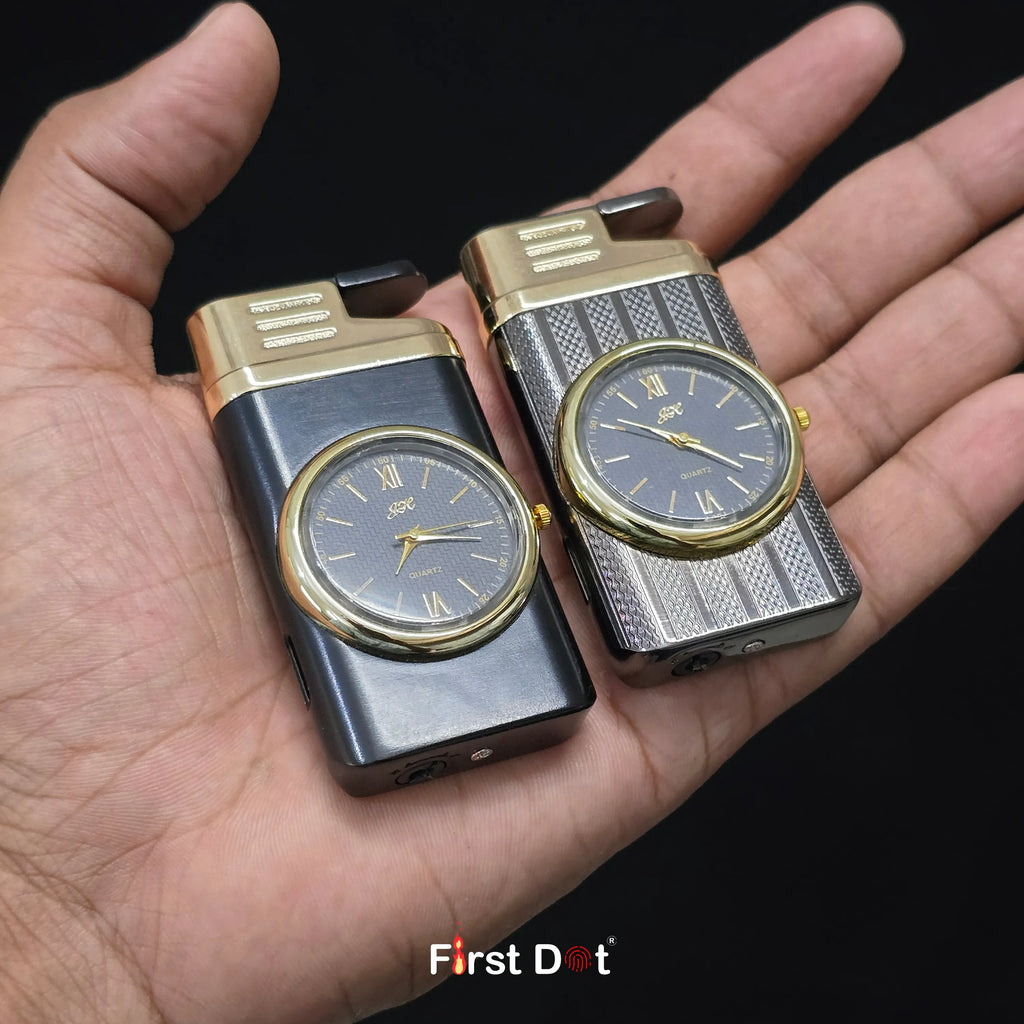 First Dot Apex Dial - Jet Flame Lighter with Inbuilt Watch