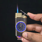 First Dot Apex Dial - Jet Flame Lighter with Inbuilt Watch