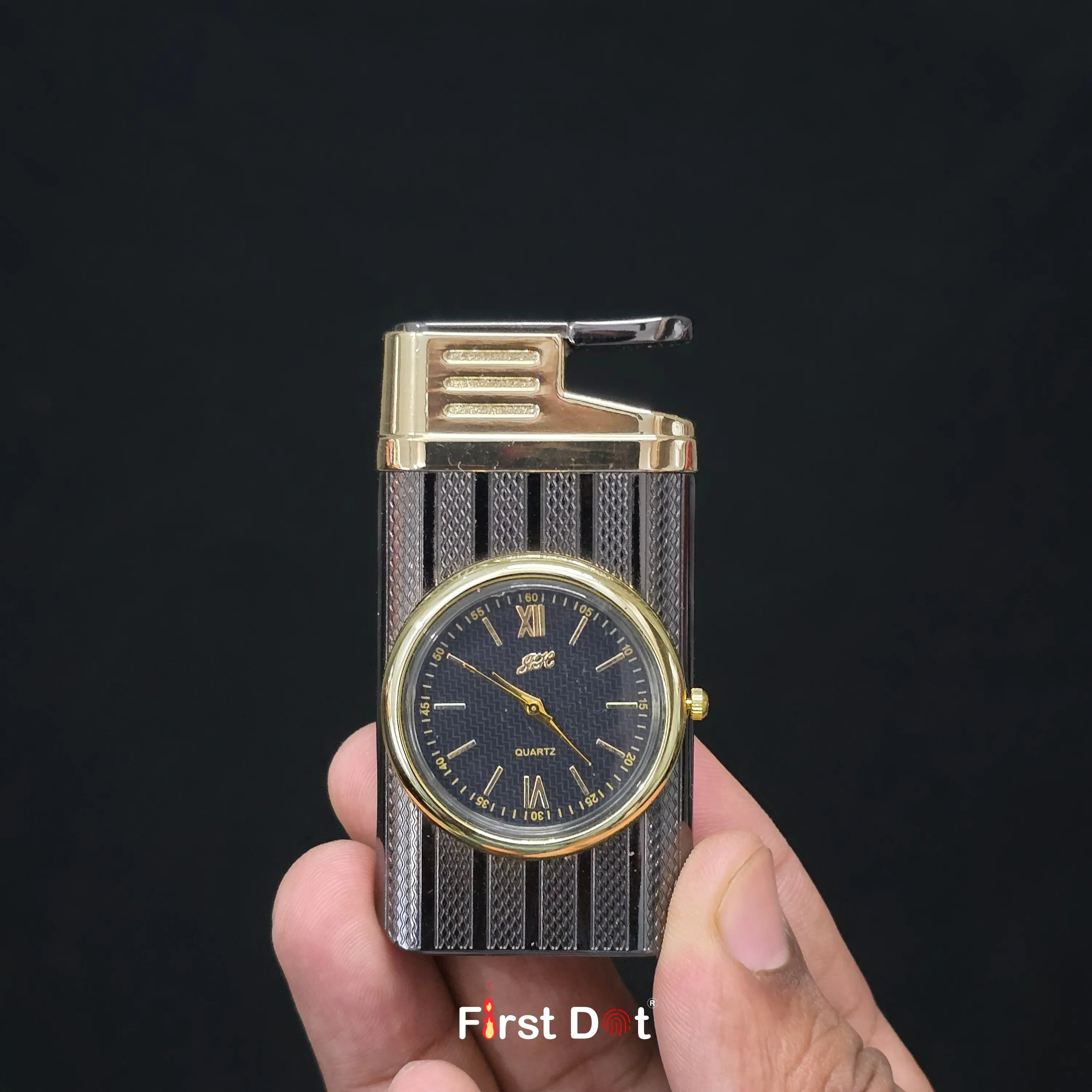 First Dot Apex Dial - Jet Flame Lighter with Inbuilt Watch