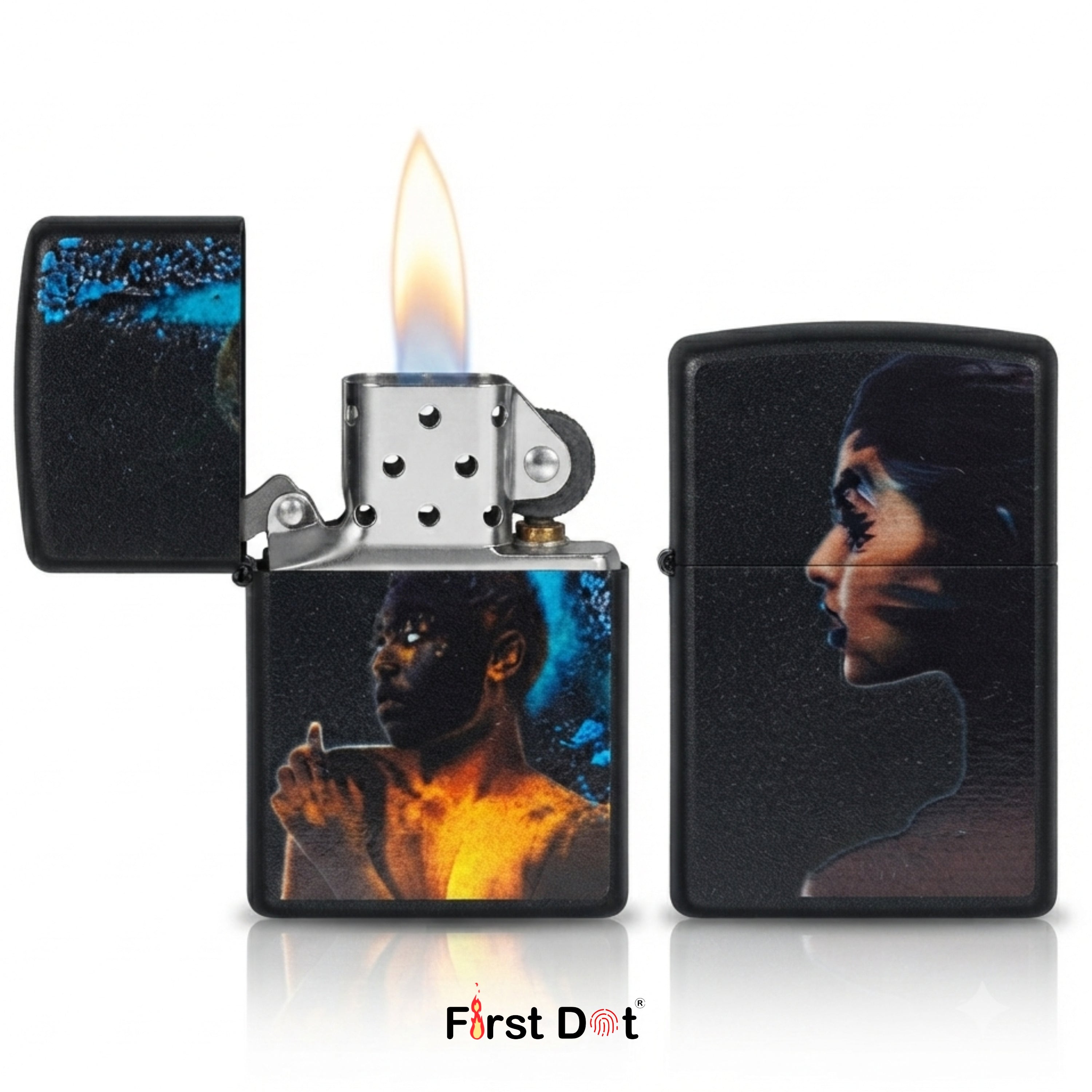 First Dot Artistic Portrait Lighters Pack of 2