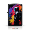 First Dot Astronaut Graphic Windproof Cigarette Lighter