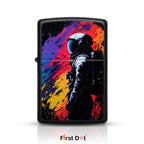 First Dot Astronaut Graphic Windproof Cigarette Lighter