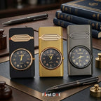 First Dot Aurum Jet Flame Lighter with Illuminated Watch Dial
