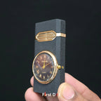 First Dot Aurum Jet Flame Lighter with Illuminated Watch Dial