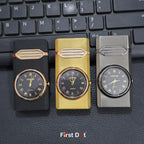 First Dot Aurum Jet Flame Lighter with Illuminated Watch Dial