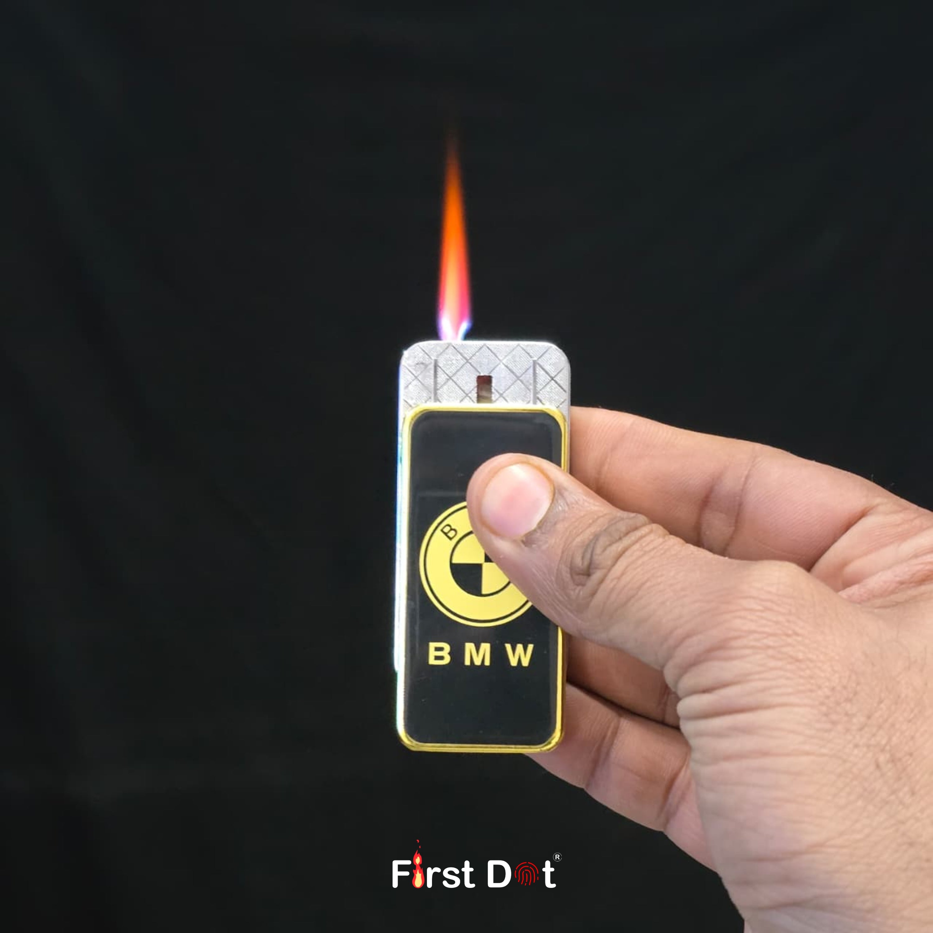 Gold Windproof Jet Lighter - Fancy Cigarette Lighter