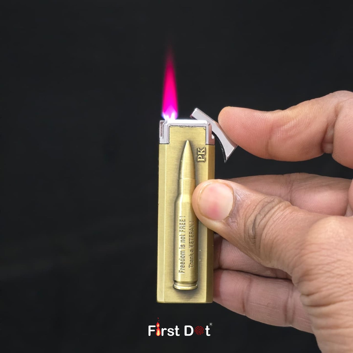 Bullet Cigarette Lighter – Windproof Red Jet Flame Lighter
