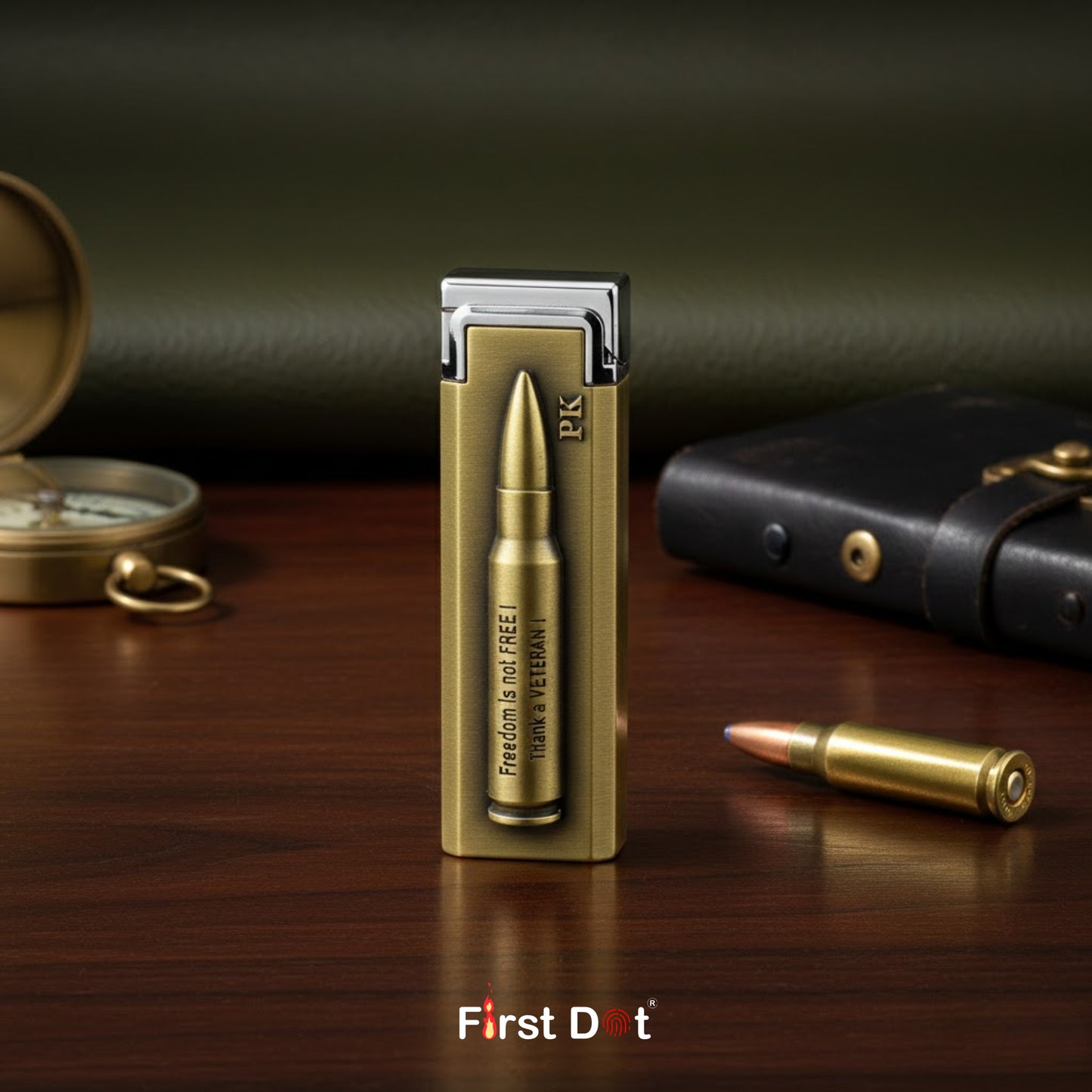 Bullet Cigarette Lighter – Windproof Red Jet Flame Lighter