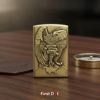 Eagle Engraved Gas Lighter | Wind-Resistant Metal Body