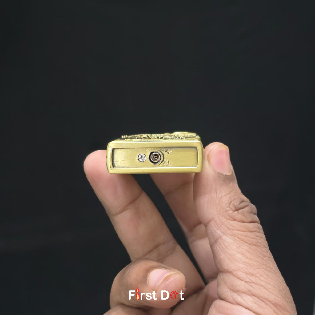 Eagle Engraved Gas Lighter | Wind-Resistant Metal Body