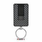 First Dot Carbon Grid Keychain Jet Flame Lighter