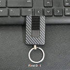 First Dot Carbon Grid Keychain Jet Flame Lighter