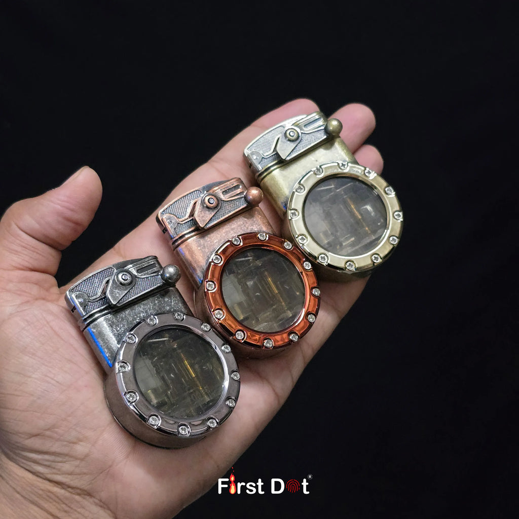 First Dot Chrono-Vault G1 | Dual-Jet Mechanical Gear Lighter