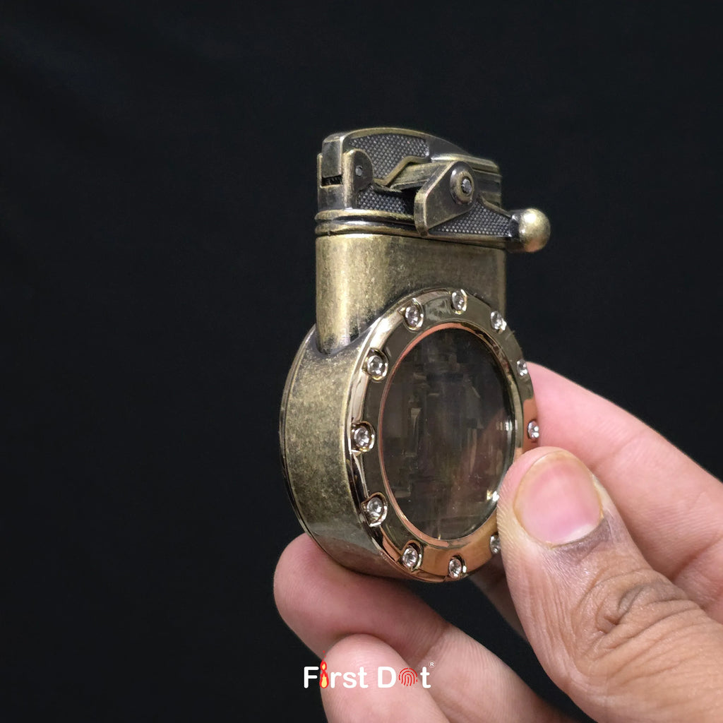 First Dot Chrono-Vault G1 | Dual-Jet Mechanical Gear Lighter