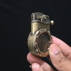 First Dot Chrono-Vault G1 | Dual-Jet Mechanical Gear Lighter