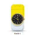 First Dot ChronoFlame Dual Flame Butane Lighter with Analog Watch