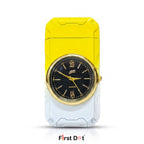 First Dot ChronoFlame Dual Flame Butane Lighter with Analog Watch