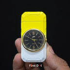 First Dot ChronoFlame Dual Flame Butane Lighter with Analog Watch