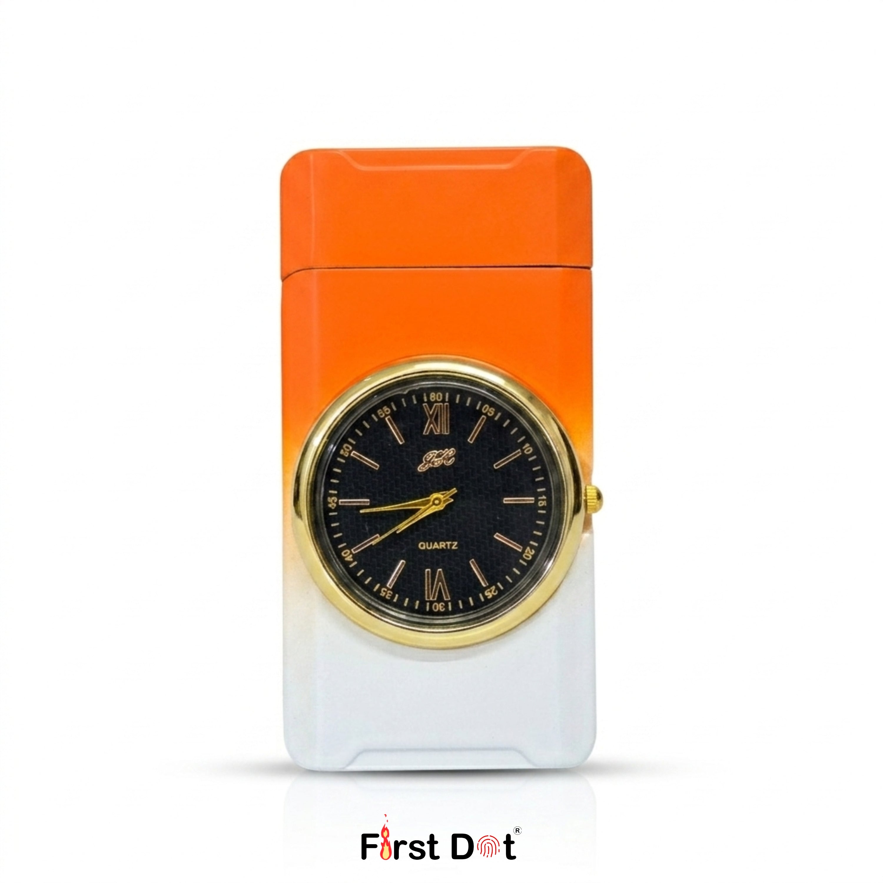 First Dot ChronoFlame Duo Flame Lighter with Inbuilt Analog Watch