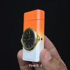 First Dot ChronoFlame Duo Flame Lighter with Inbuilt Analog Watch