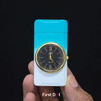 First Dot ChronoFlame Dual Flame Lighter with Inbuilt Analog Watch