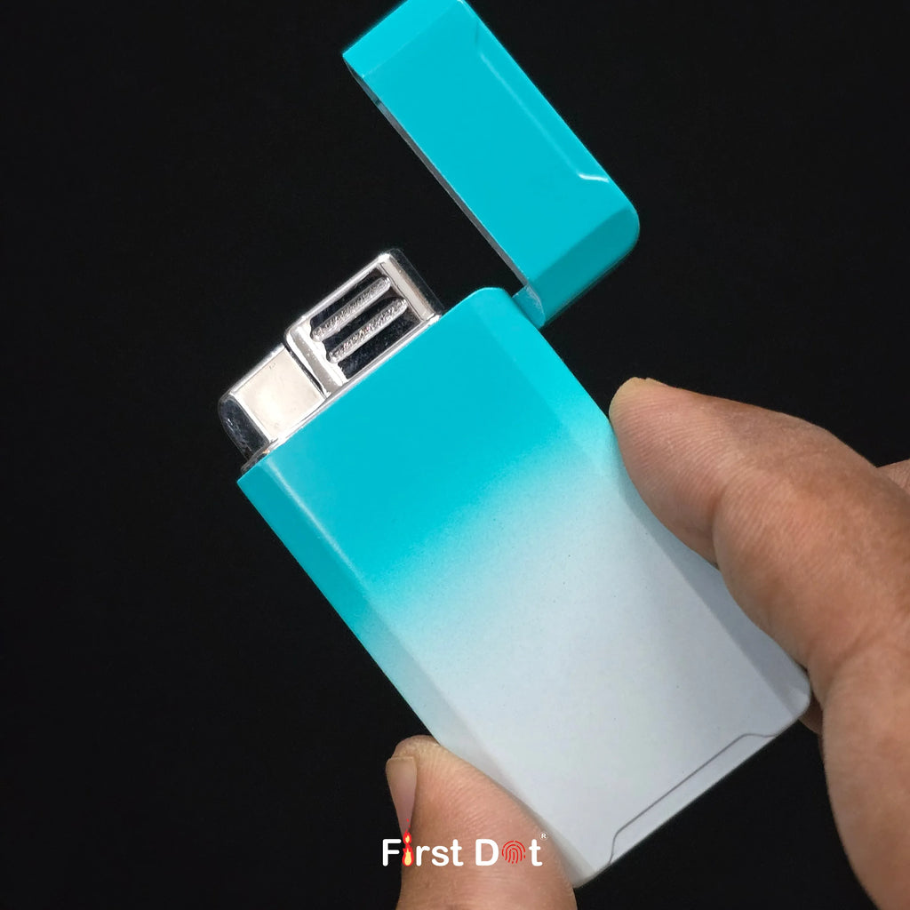 First Dot ChronoFlame Dual Flame Lighter with Inbuilt Analog Watch