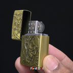 First Dot Chronos Mechanical Skull Classic Lighter | Flip-Top Lighter