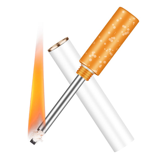 Cigarette-Style Liquid Fuel Lighter