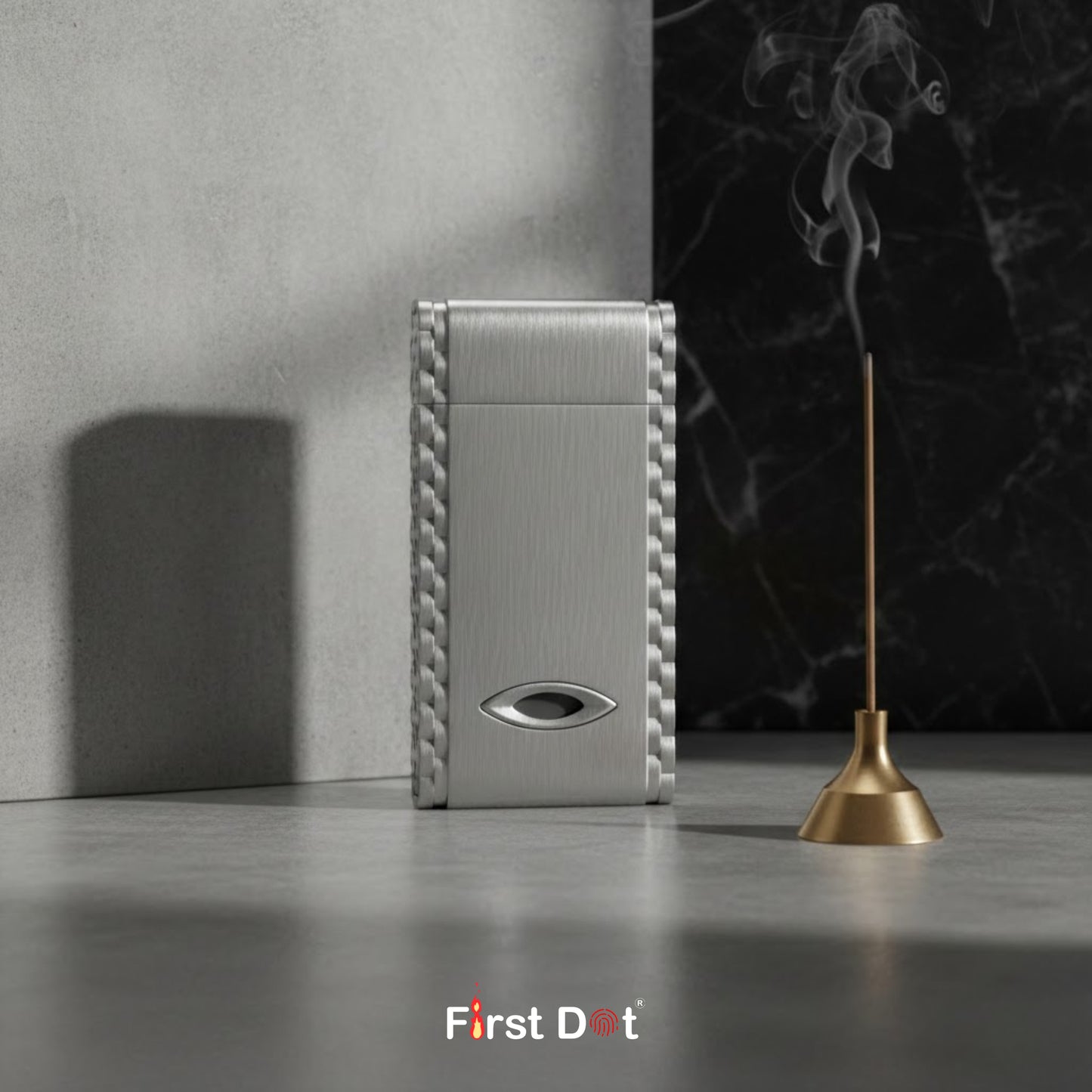 Classic Cigarette Lighter – Windproof Red Jet Flame Lighter