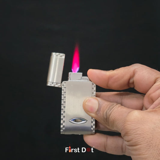 Classic Cigarette Lighter – Windproof Red Jet Flame Lighter