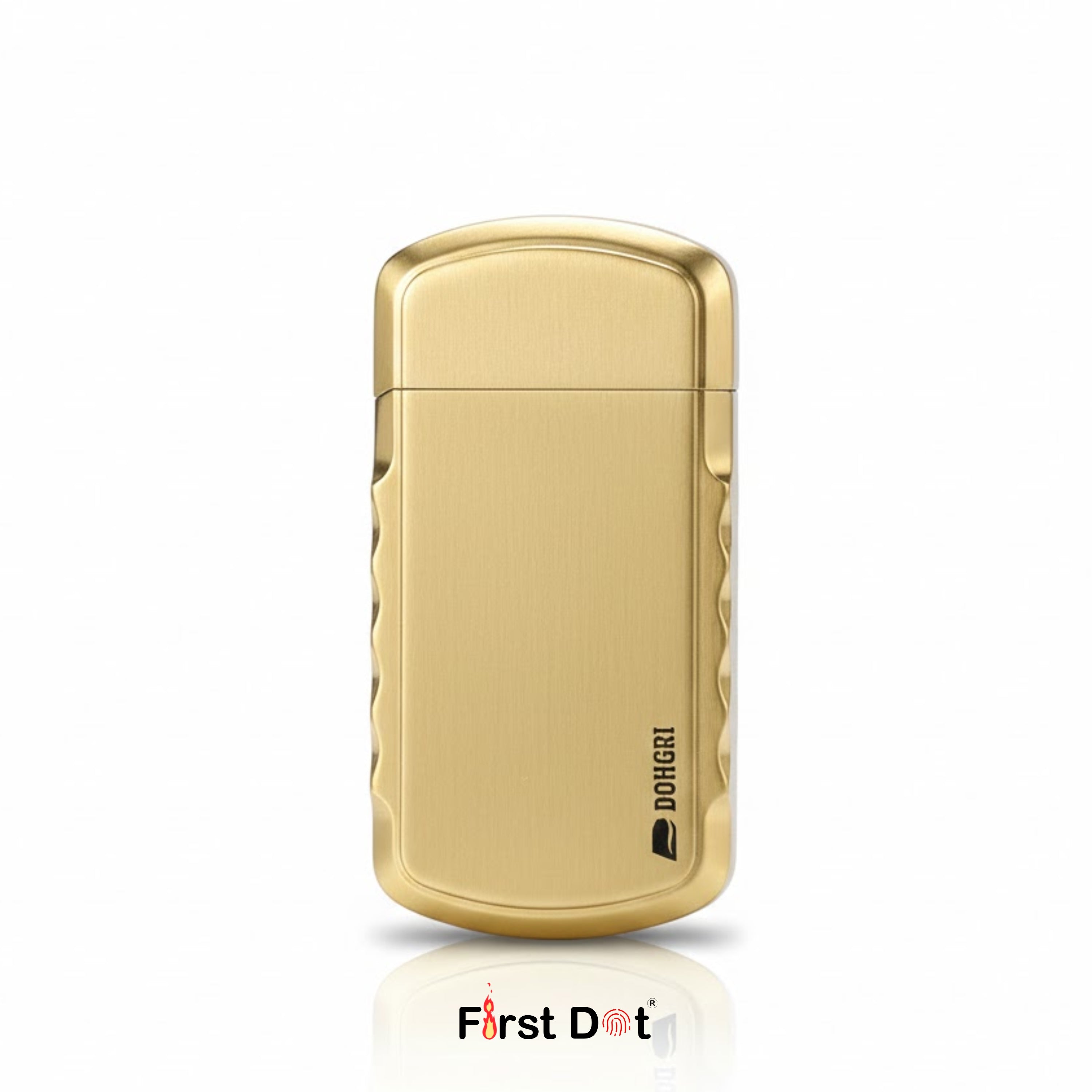 Vintage-Style Jet Flame Lighter - Gold Metal Body