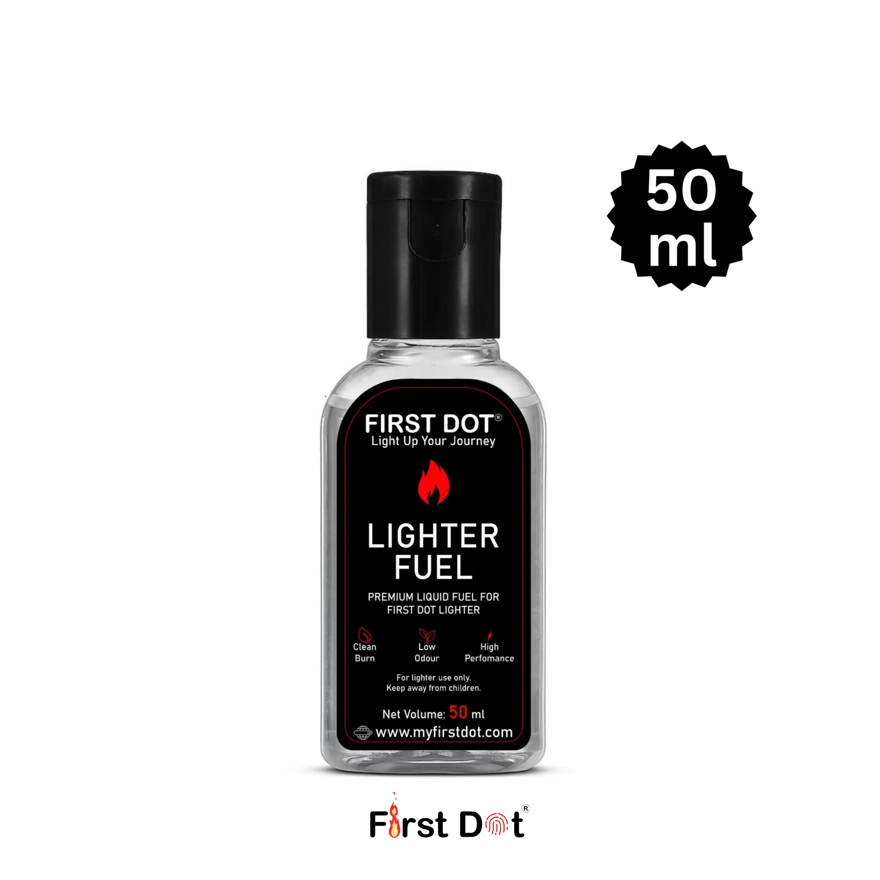 First Dot Classic Cigarette Lighter Gift Set with Fuel