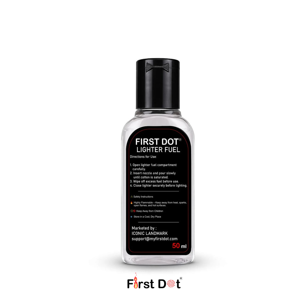 First Dot Classic Cigarette Lighter Gift Set with Fuel