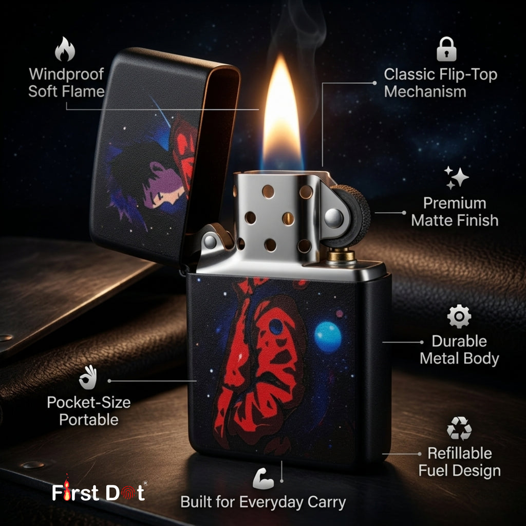 First Dot Cosmic Astronaut Windproof Cigarette Lighter