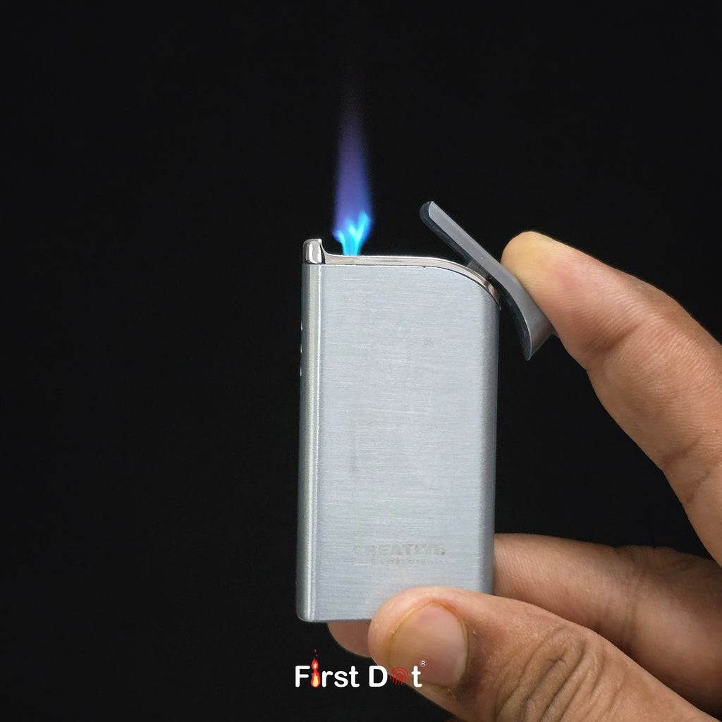 First Dot Creative Slim Red Jet Flame Cigarette Lighter