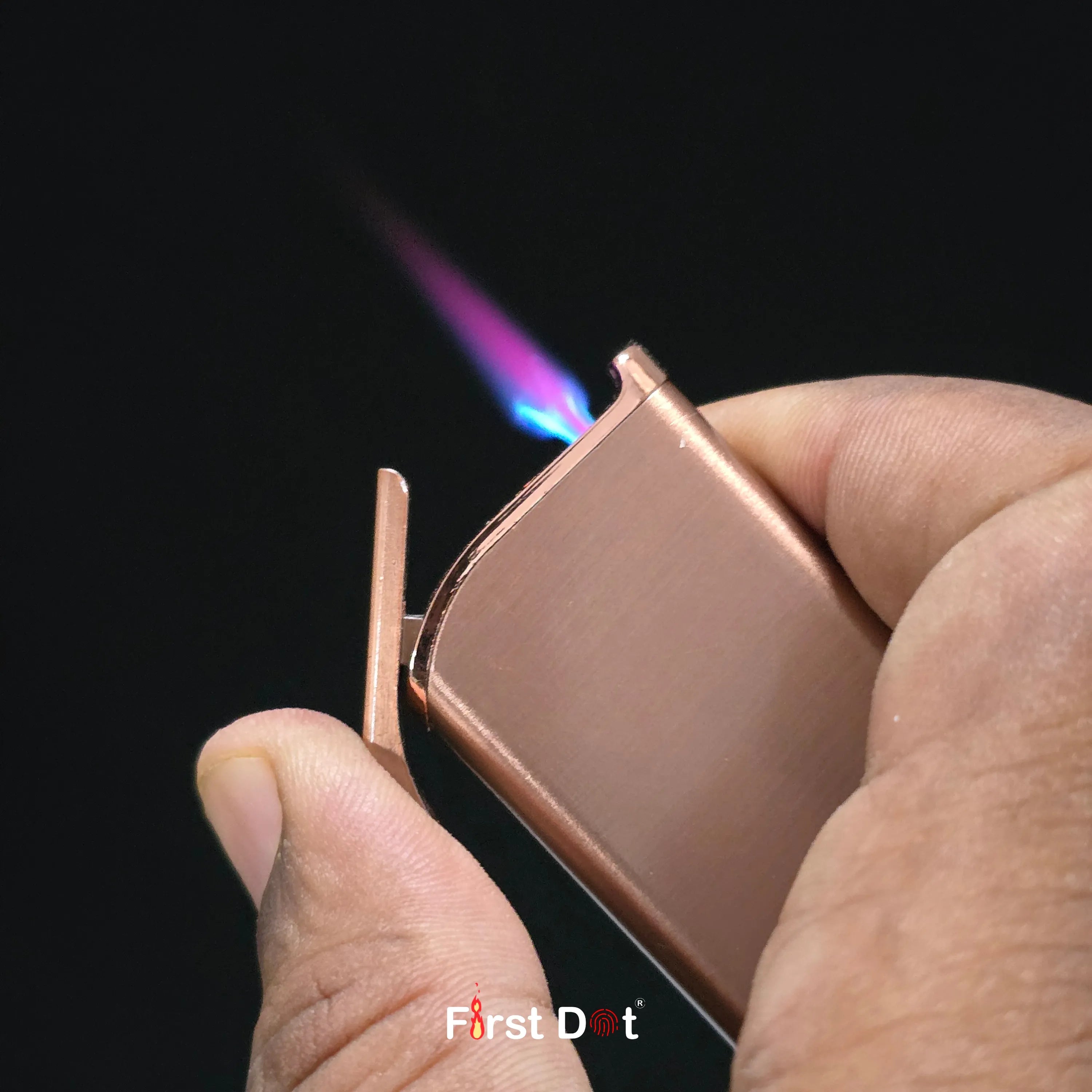 First Dot Creative Slim Red Jet Flame Cigarette Lighter